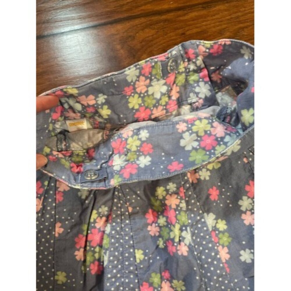 Gymboree Girls Floral Corduroy Skirt Size 10 Adjustable Cottagecore Playful Y2K - Picture 6 of 8